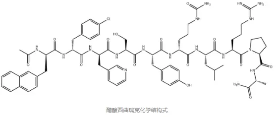 Cetrorelix chemical structure formula