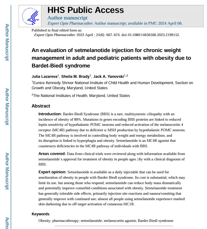Setmelanotide