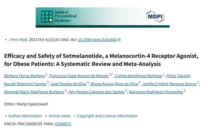 Setmelanotide Setmelanotide